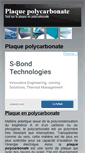 Mobile Screenshot of plaquepolycarbonate.com
